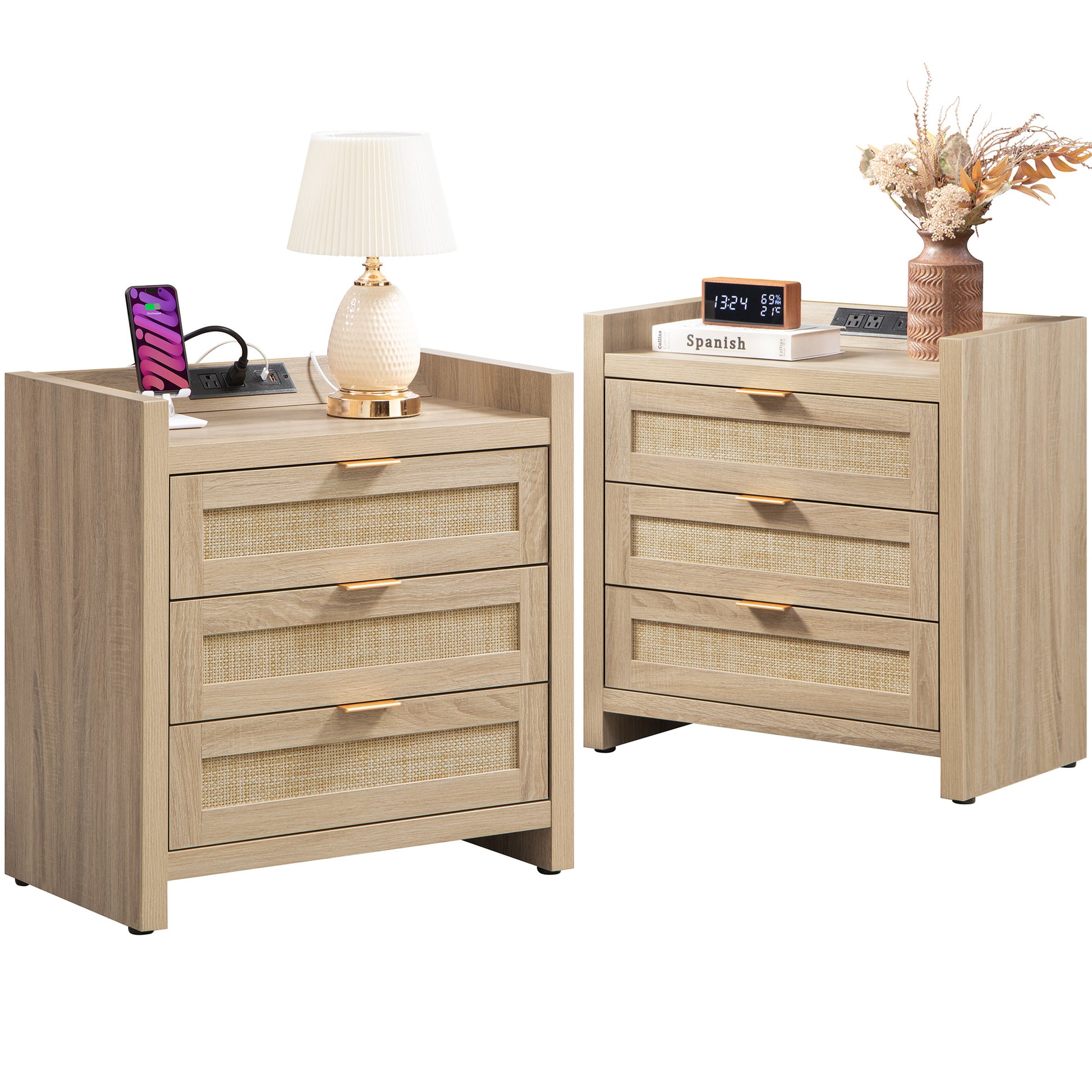 Savanna Wood Dresser, 3 Drawers - Sicotas