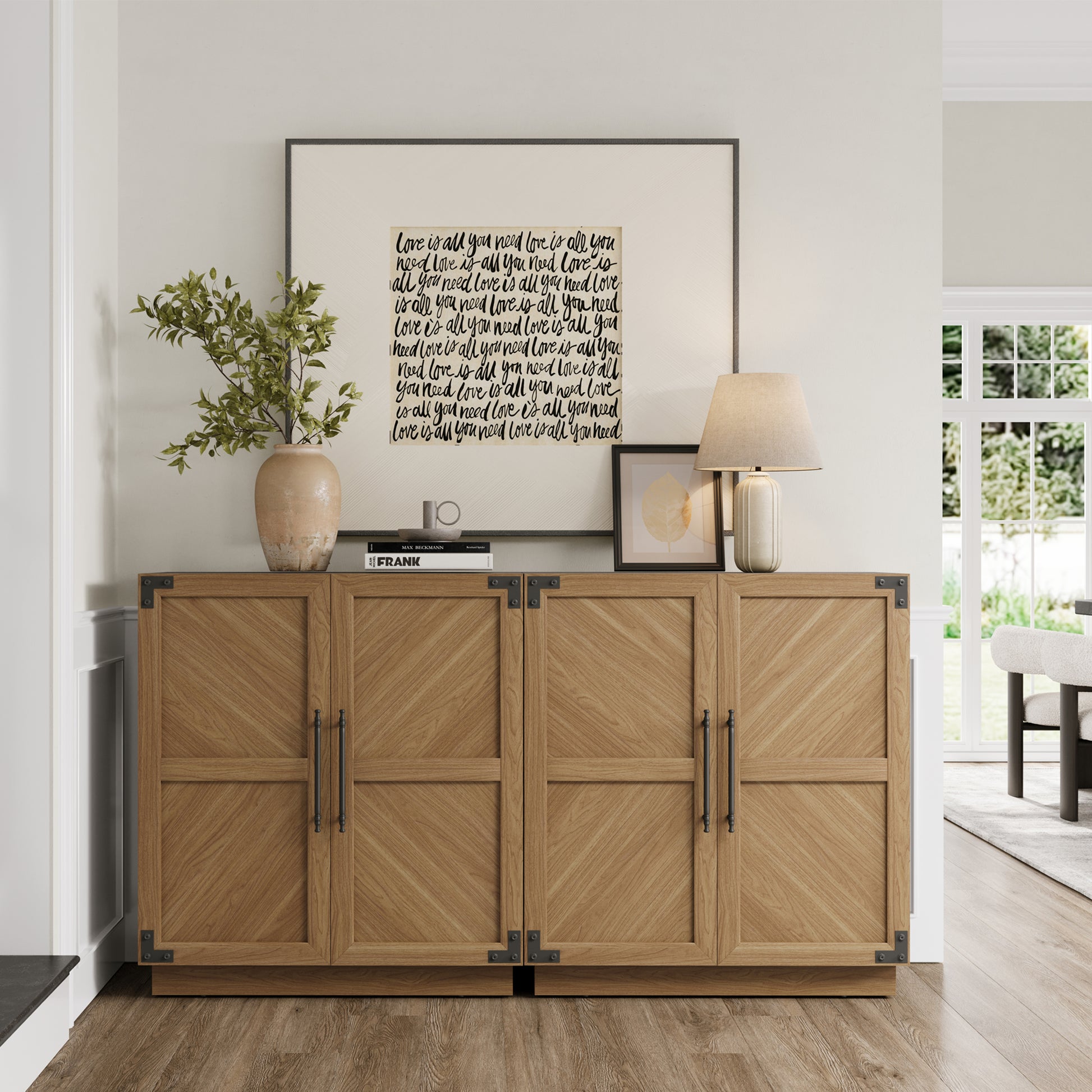 Willow Rustic Sideboard Buffet Cabinet