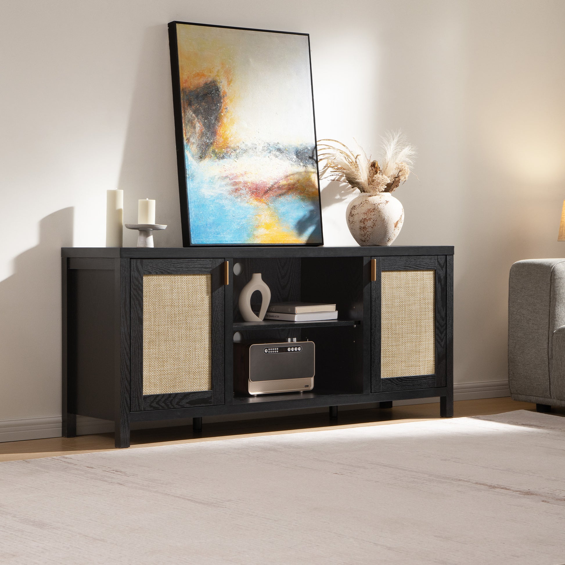 Savanna TV Stands with Shelves