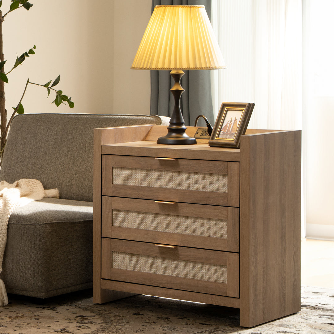 Savanna 3 Drawer Nightstand