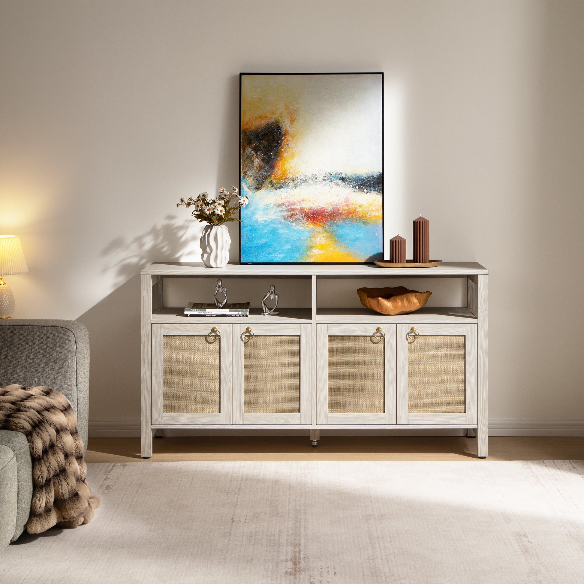 Terra TV Stands White - Sicotas