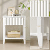 Opus White Nightstands - Sicotas