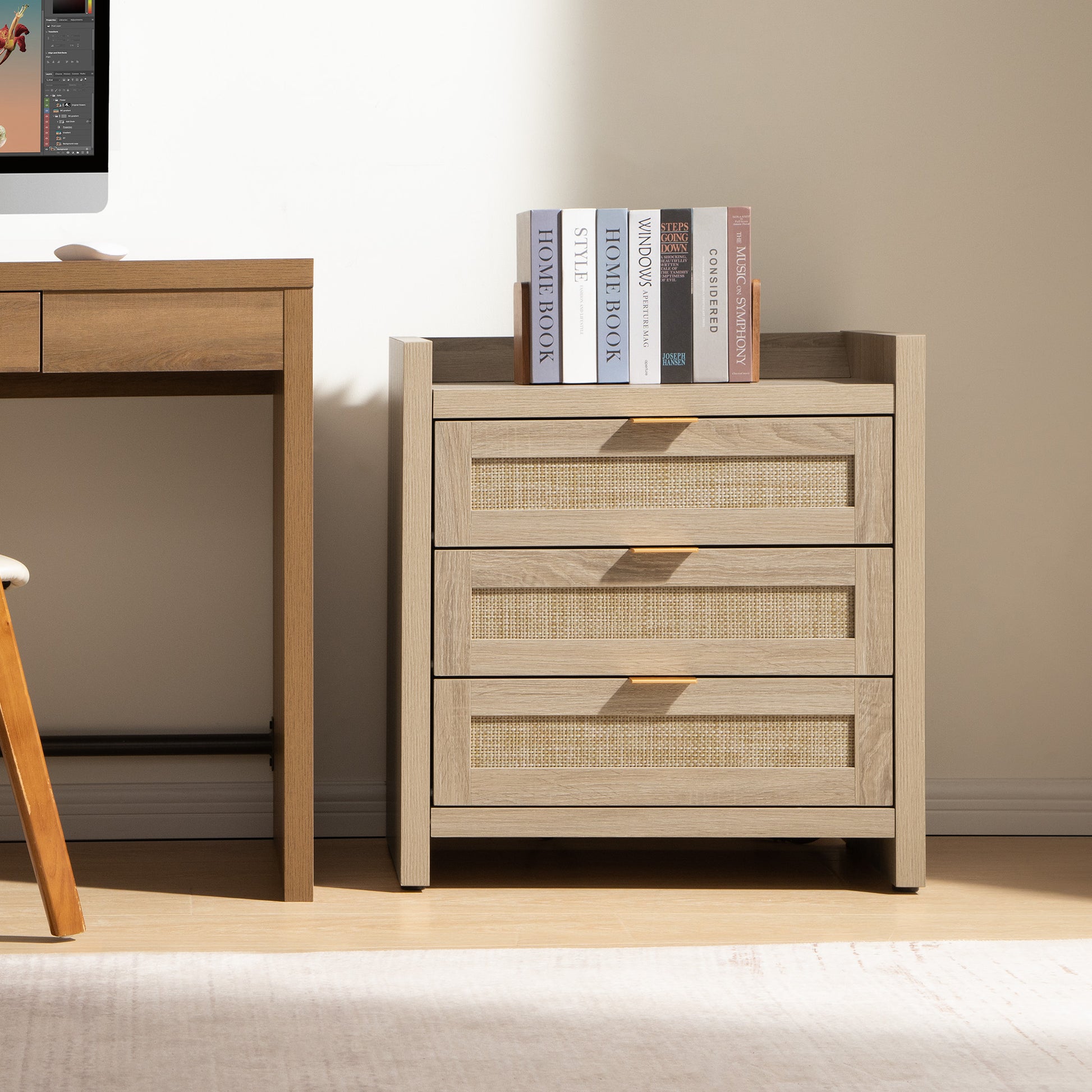 Savanna Wood Dresser, 3 Drawers - Sicotas