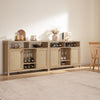 Savanna Bar Cabinet with Glass Holder - Sicotas