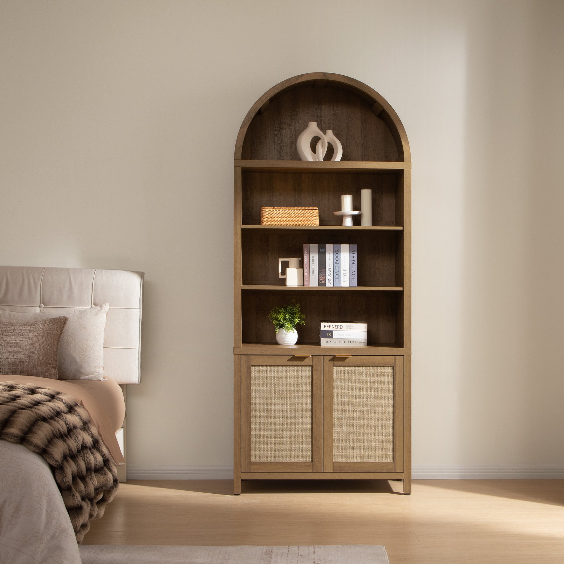 Savanna Arched Bookcase - Sicotas