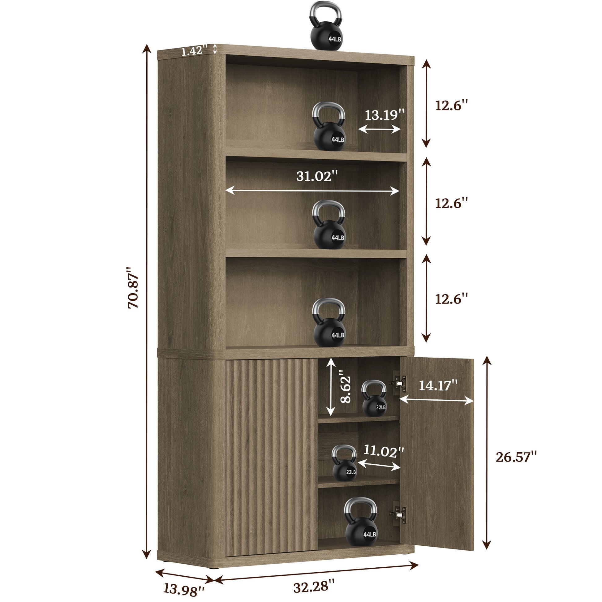 Cas Bookcases with 2 Doors - Sicotas