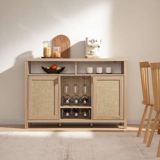 Savanna Bar Cabinet with Glass Holder