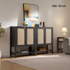 Terra Black Shoe Cabinet, 2 Doors - Sicotas