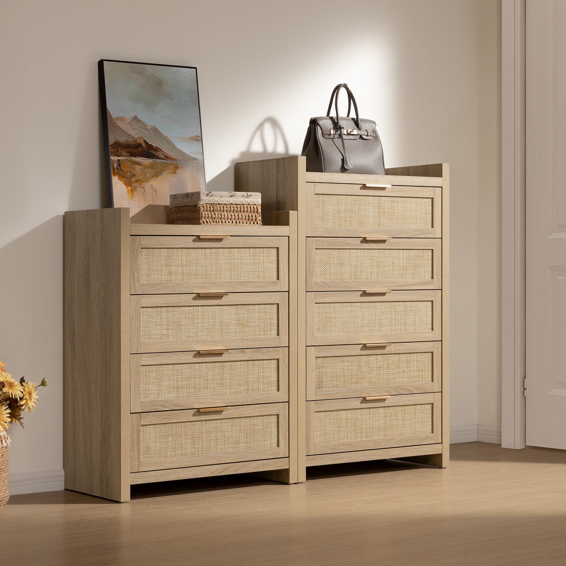 Savanna Wood Dresser, 4 Drawers