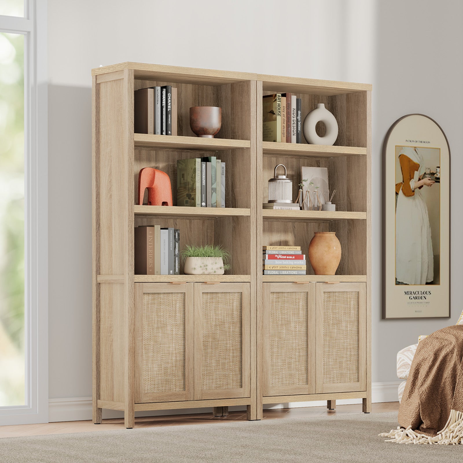 Savanna 70.9Inch Wood Bookcase