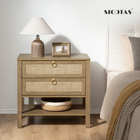 Terra Large Nightstand, 25.6Inch Height