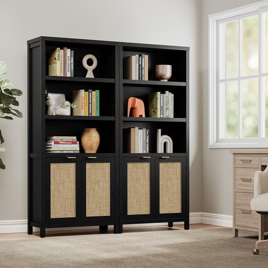 Savanna 70.9'' Tall Black Bookcase