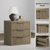 Cas Nightstands with 3 Drawers - Sicotas