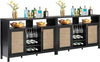 Savanna Bar Cabinet with Glass Holder - Sicotas