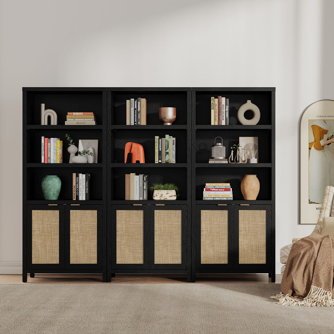 70.9'' Height Bookcase, Black