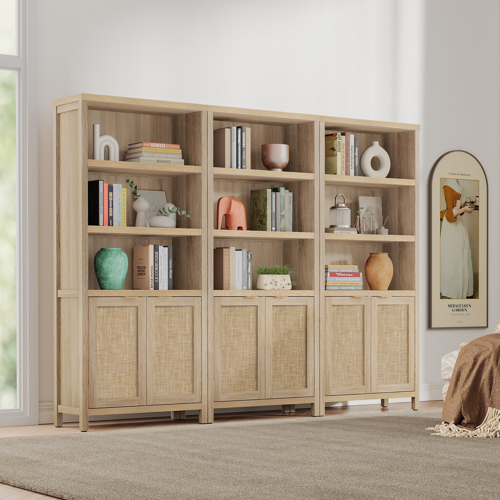 Savanna 70.9Inch Wood Bookcase