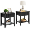 Opus White Nightstands - Sicotas