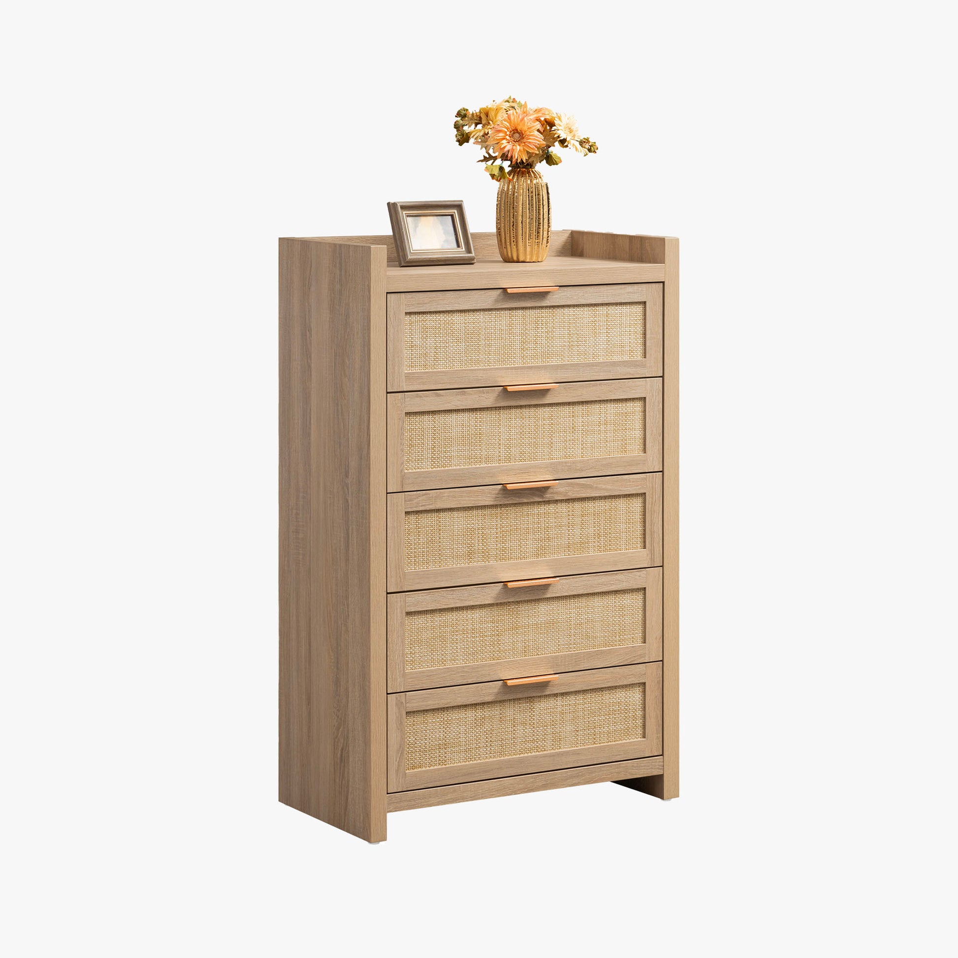 Savanna Wood Dresser, 5 Drawers - Sicotas