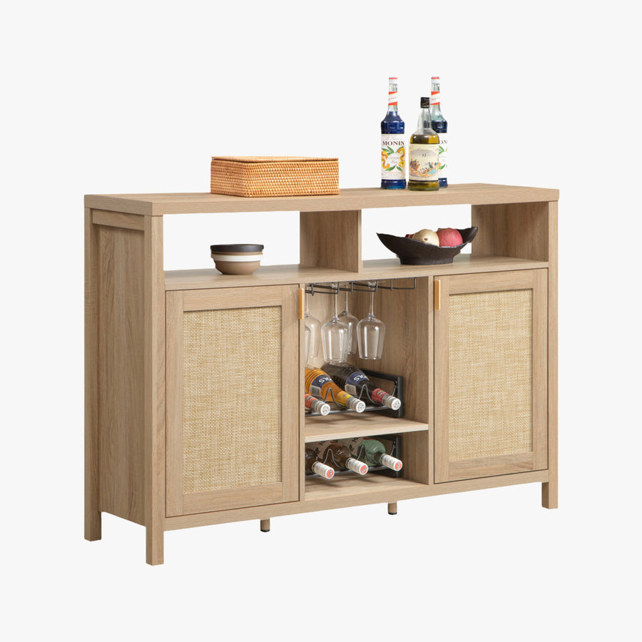 Savanna Bar Cabinet with Glass Holder - Sicotas