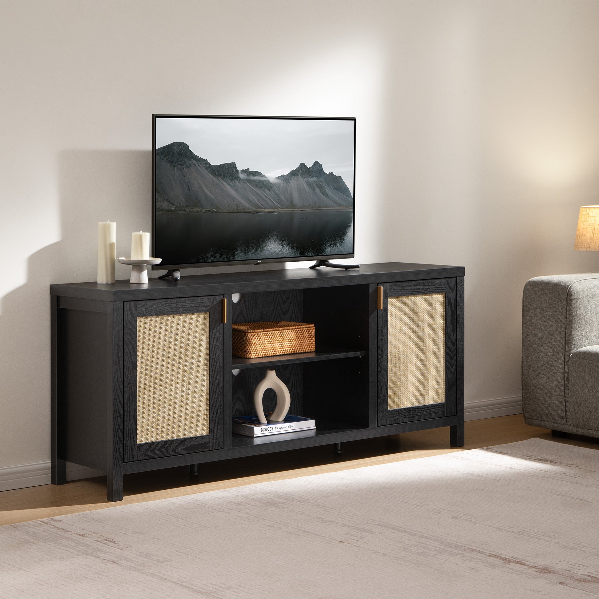 Savanna TV Stands with Shelves