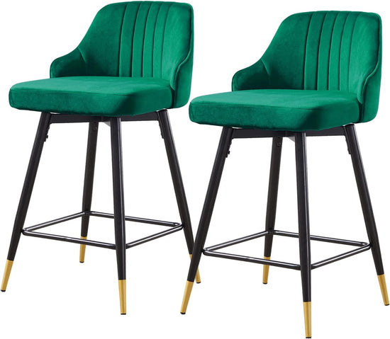 Set of 2 Swivel Bar Stools