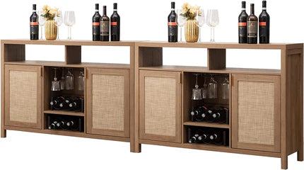 Savanna Bar Cabinet with Glass Holder