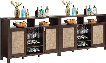 Savanna Bar Cabinet with Glass Holder