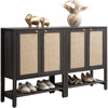 Terra Black Shoe Cabinet, 2 Doors - Sicotas