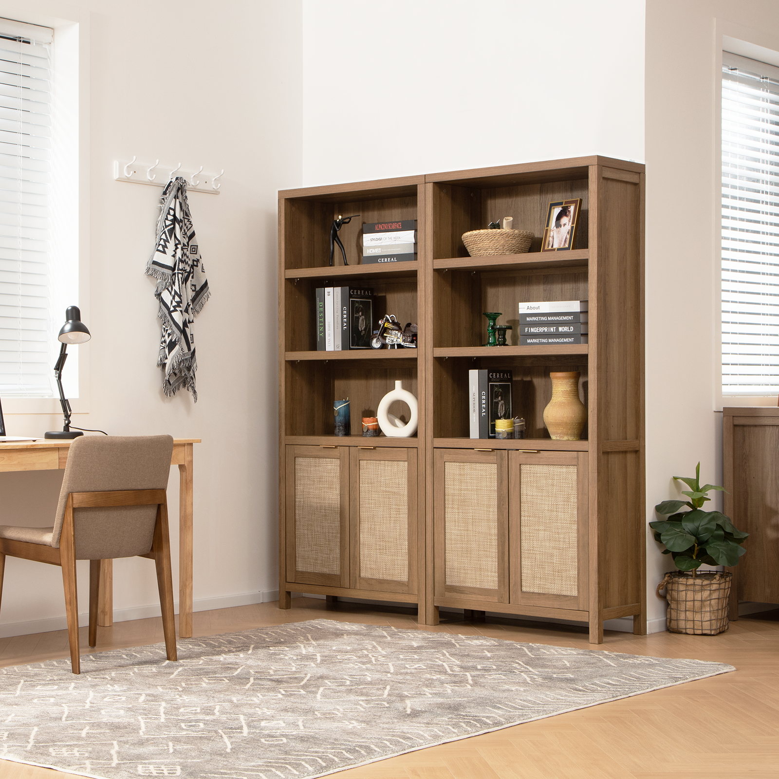 Savanna 5-Tier Large Bookcase