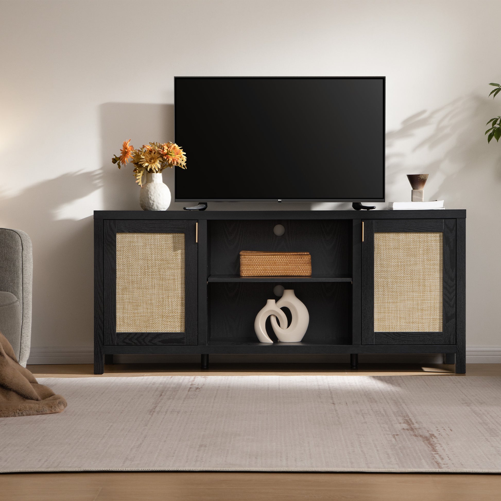 Savanna Black TV Stand - Sicotas