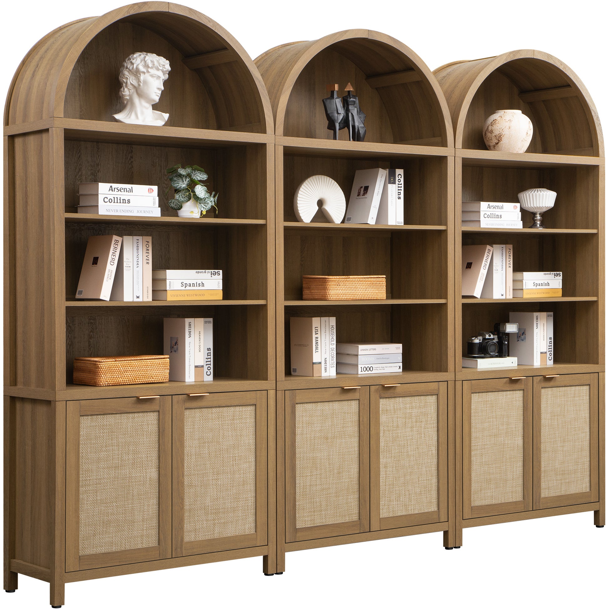 Savanna Arched Bookcase - Sicotas