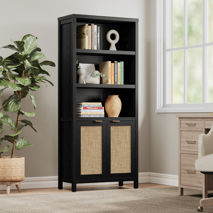 70.9'' Height Bookcase, Black