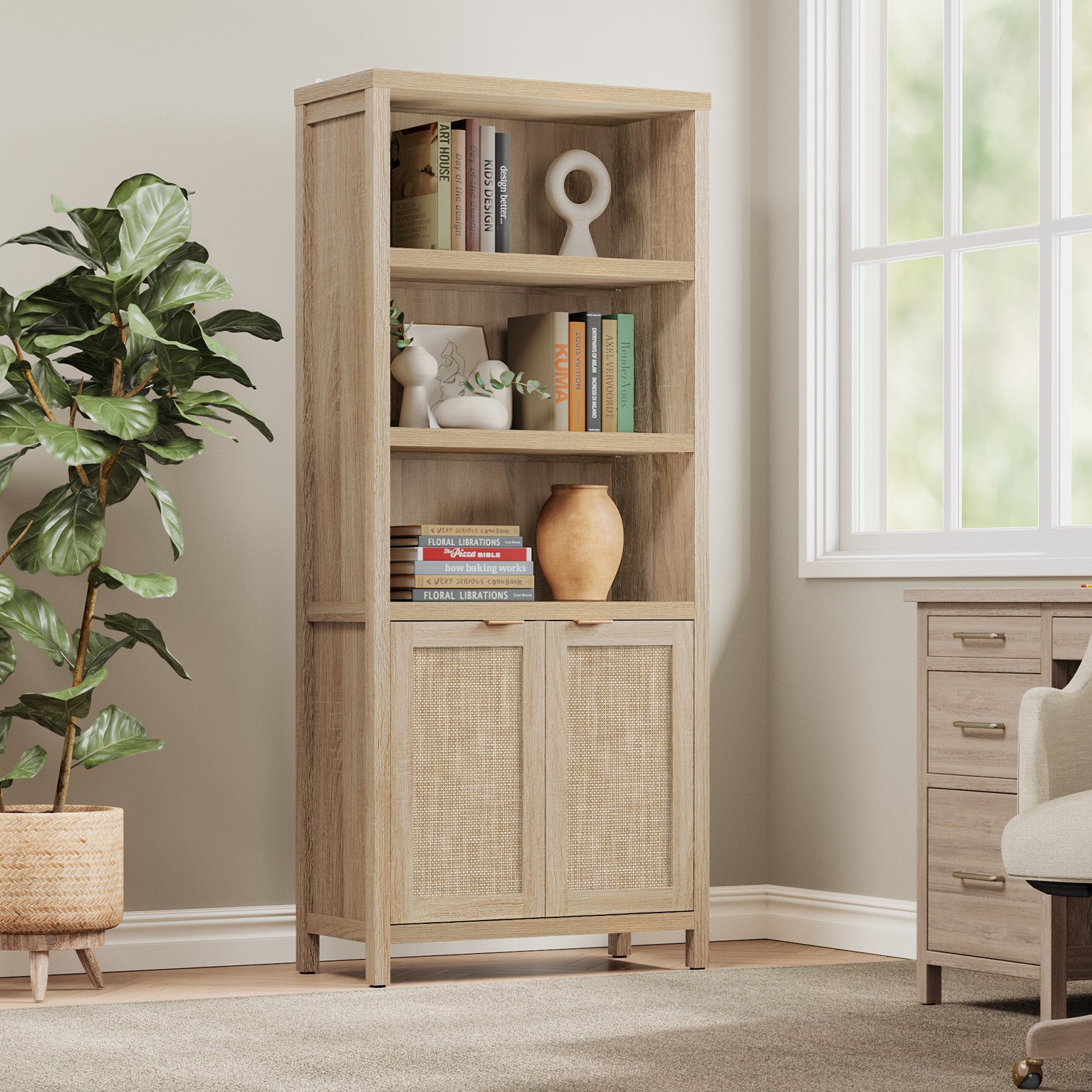 Savanna 70.9Inch Wood Bookcase