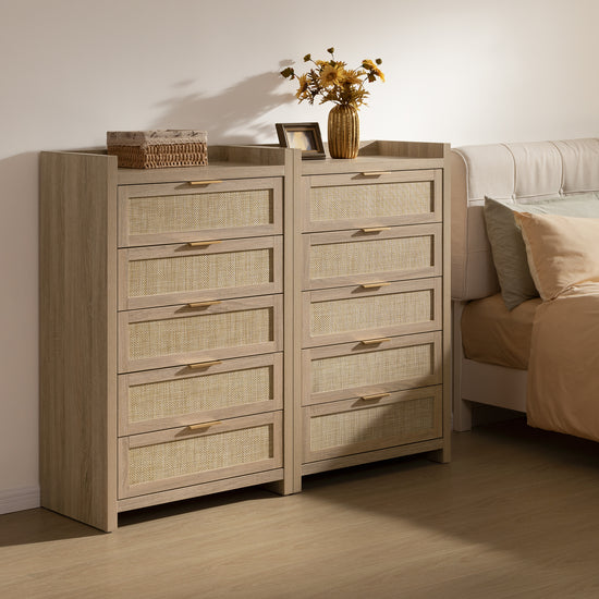 Savanna Wood Dresser, 5 Drawers