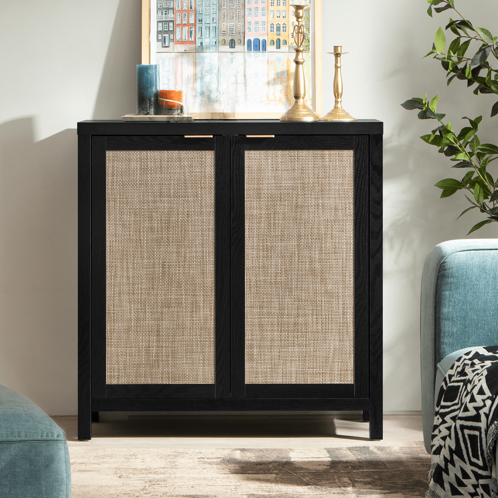 Savanna Black Buffet Cabinets - Sicotas