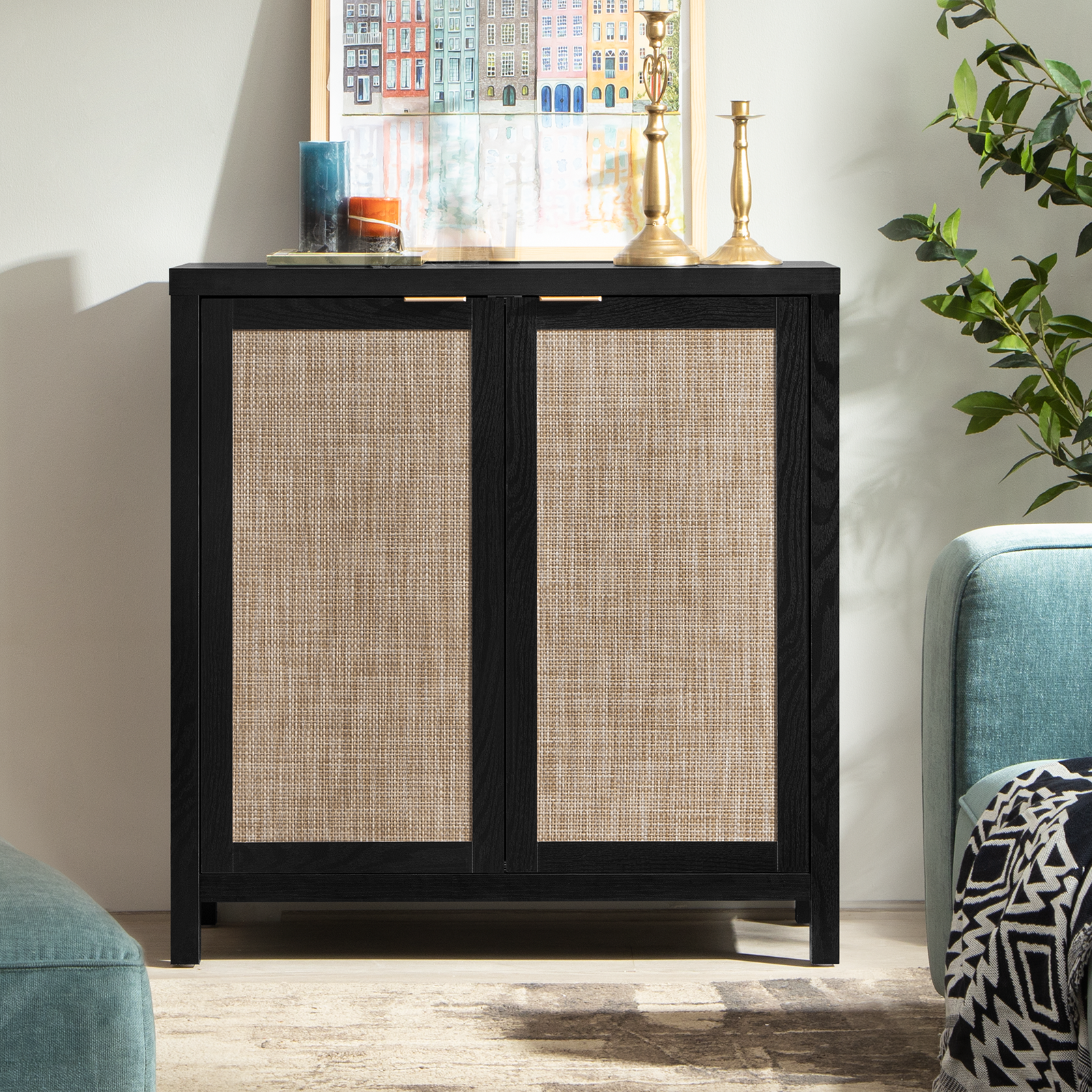 Savanna Black Buffet Cabinets