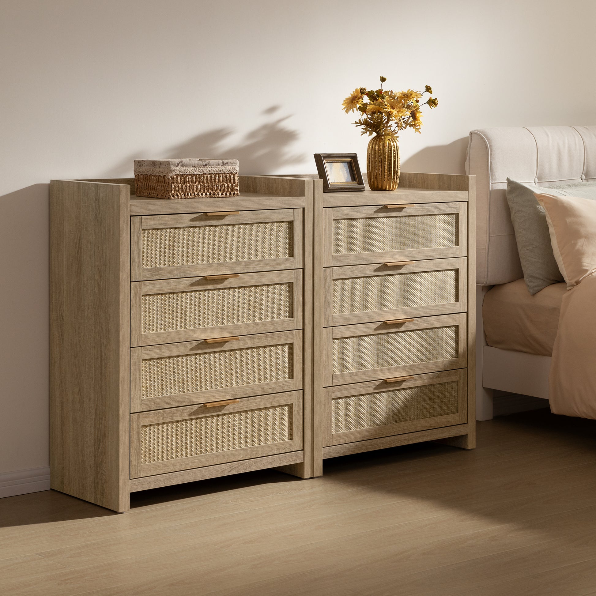 Savanna Wood Dresser, 4 Drawers