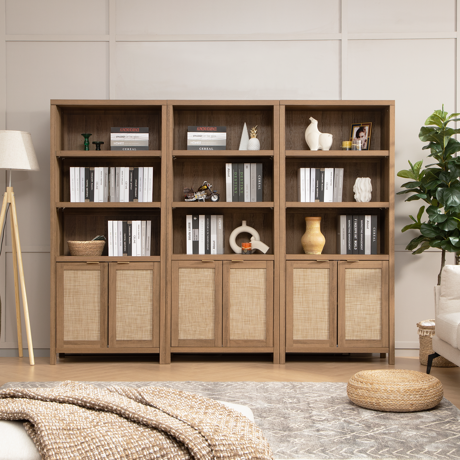 Savanna 5-Tier Large Bookcase