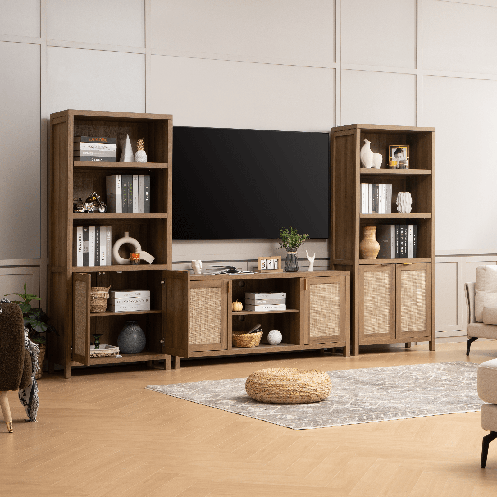 Savanna 5-Tier Tall Bookcase - Sicotas