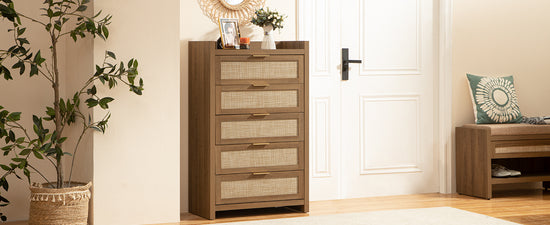 Savanna Wood Dresser, 5 Drawers