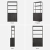 Cas 70.9Inch Bookshelf With doors - Sicotas