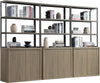 Cas 70.9Inch Bookshelf With doors - Sicotas