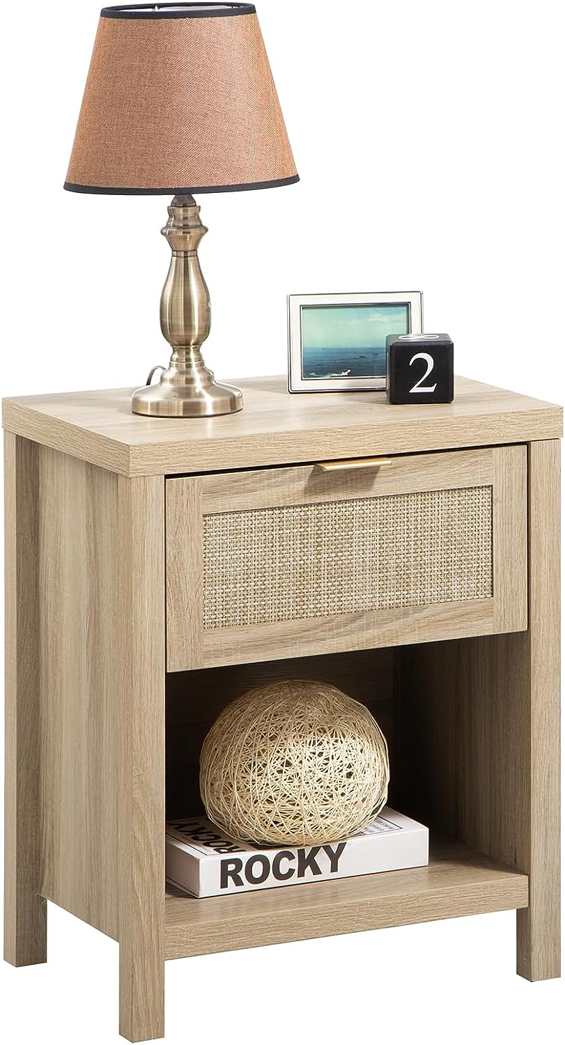 Savanna Rattan Nightstand - Sicotas