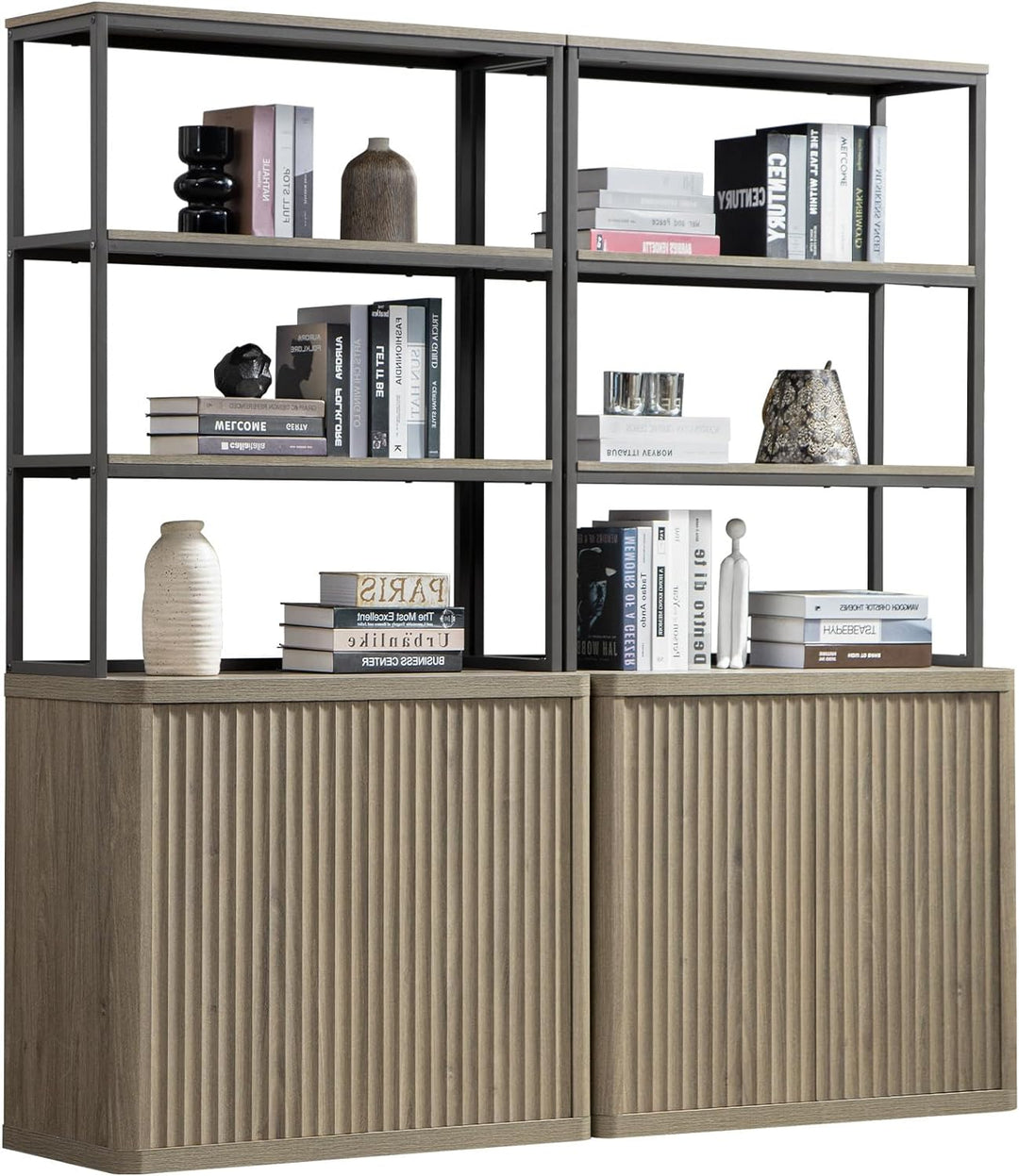 Cas  70.9Inch Bookcase with Doors