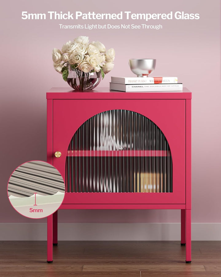 Night Stands Bed Side Table,Magenta