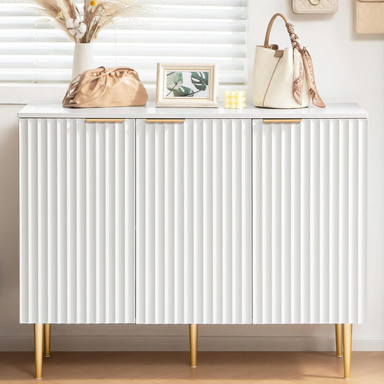 Opus White Buffet Cabinet