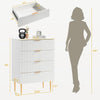 Opus White Dresser with 4 Drawers - Sicotas