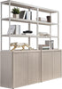 Cas 70.9Inch Bookshelf With doors - Sicotas