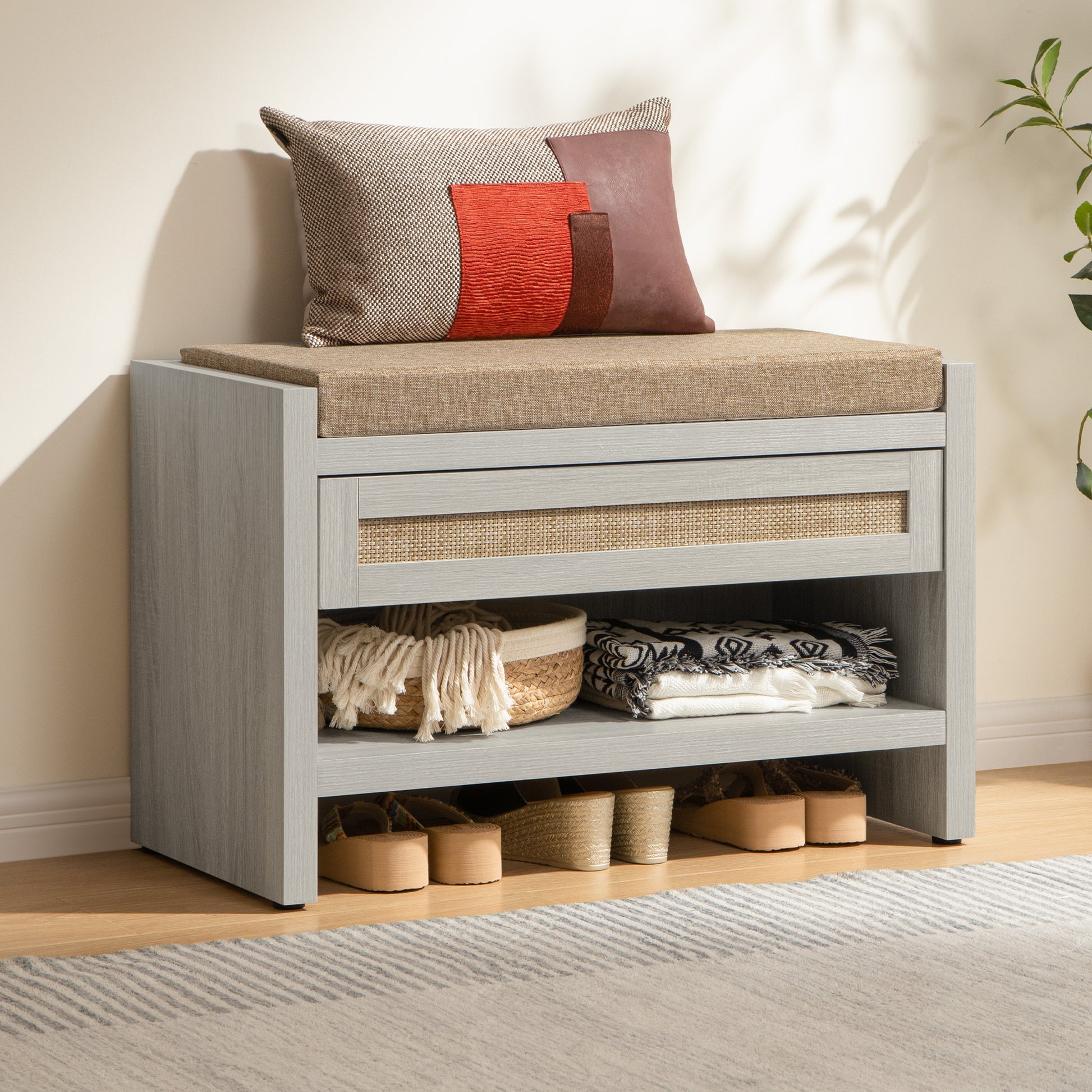 Savanna Shoe Bench with Storage