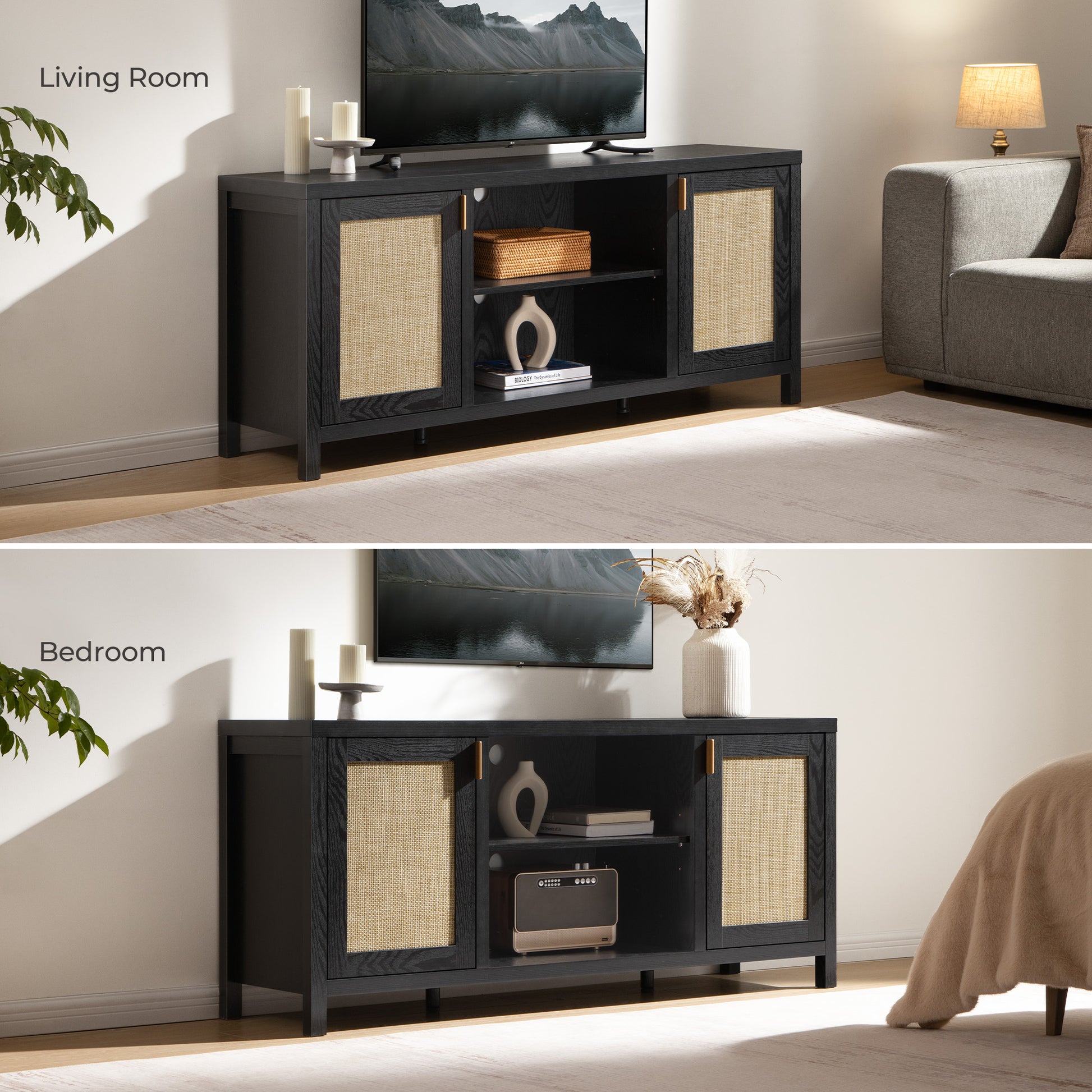 Savanna Black TV Stand - Sicotas